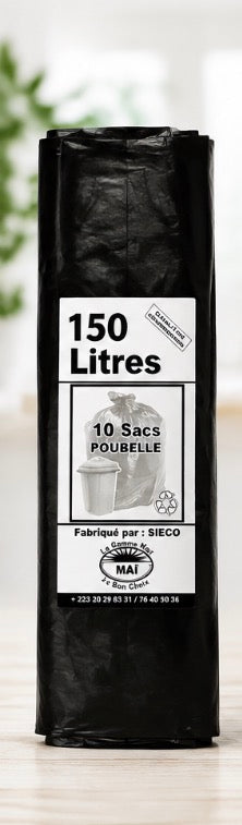 Sachet poubelle 150L 10 pièces